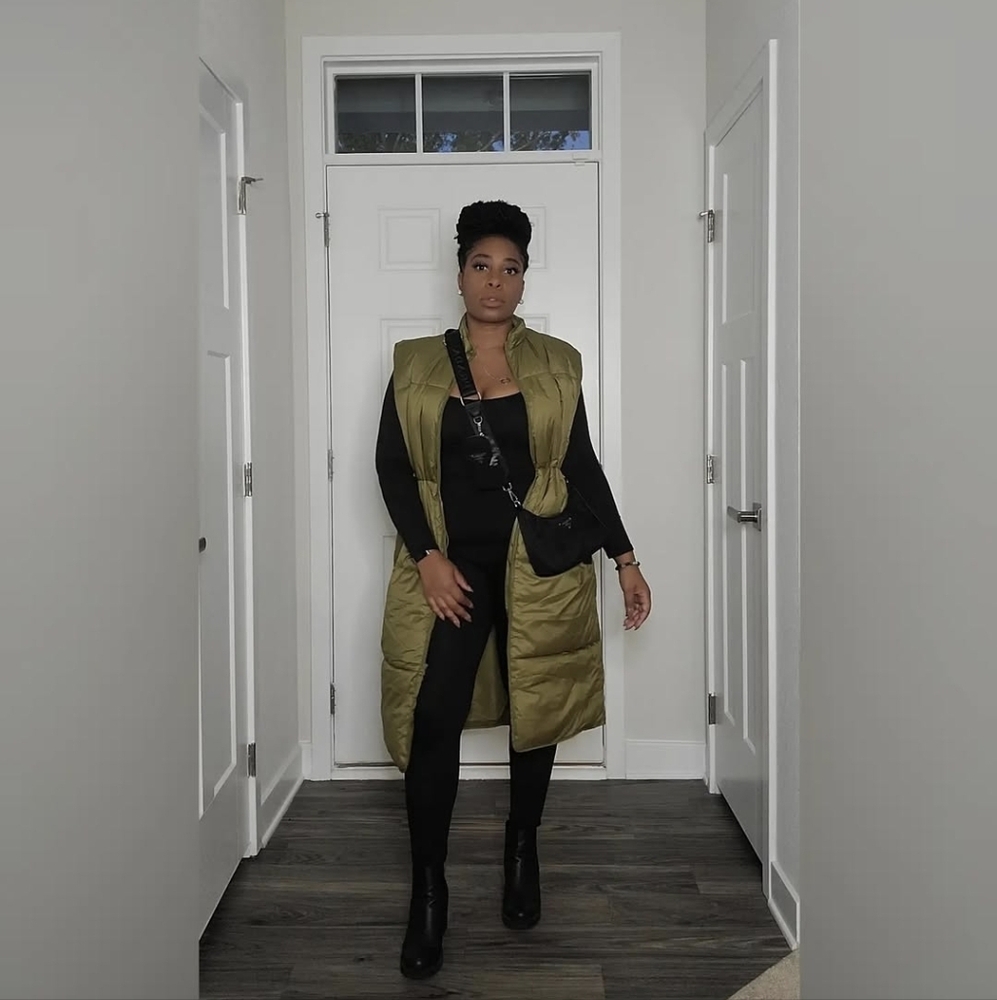 H&M Long Puffer Vest